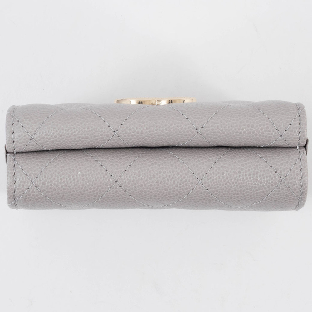CHANEL Authentic Gray Caviar Leather Wallet - Picture 6 of 16